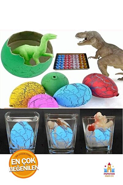 SPOR35 Kız Erkek Çocuk Eğlenceli Oyuncaklar Oyuncak Dinazor Yumurtası Suda Büyüyen Dinazor Yumurtası Küçük