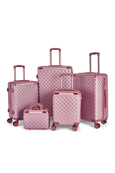 LİMRA طقم شنط سفر مكون من 5 حقائب أمتعة بعجلات مصنوعة من ABS بتصميم صلب و قوي