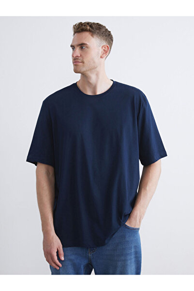 LC Waikiki Create Your Style from Uzg Store |   Plus Size Basic Combed Cotton Men's T-Shirt