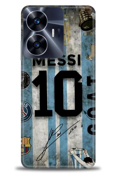 realme حافظة A+ Plus متوافقة مع شبكة الجيل الرابع C55 + واقي شاشة سيراميك غير...