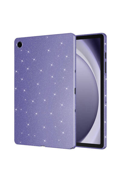 Ardemix Galaxy Tab S10 Fe Silvery Shiny Appearance Tablet Cotton Case - Deep Purple