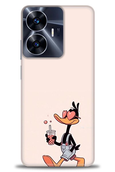 realme حافظة A+ Plus متوافقة مع شبكة الجيل الرابع C55 + واقي شاشة سيراميك غير...