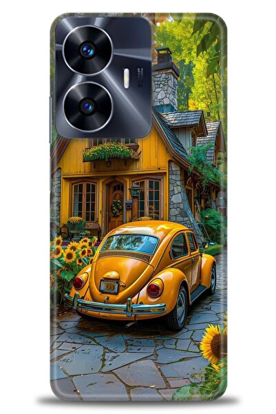 realme حافظة A+ Plus متوافقة مع شبكة الجيل الرابع C55 + واقي شاشة سيراميك غير...