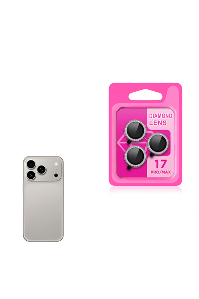 BUTAM BİLİŞİM iPhone 17 Pro Zore Cl-06 Camera Lens Protector - Titanium-Grey