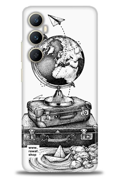 realme حافظة A+ Plus متوافقة مع شبكة الجيل الرابع C65 + واقي شاشة سيراميك غير...