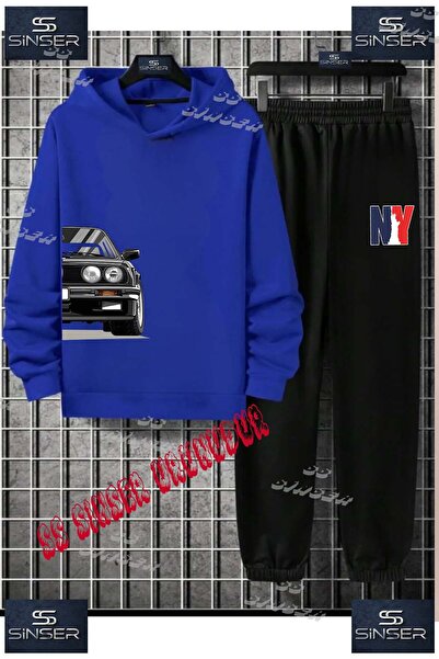 SS SİNSER Set de trening cu hanorac imprimat pentru copii, unisex, cu imprime...