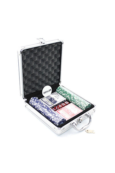 OEM 100 Chip Poker Game with Metal Case Alk1495