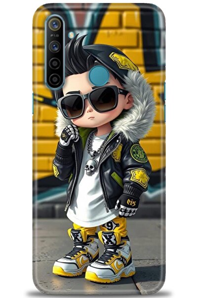 realme حافظة متوافقة مع 5i A+ Plus + واقي شاشة سيراميك غير قابل للكسر - 255