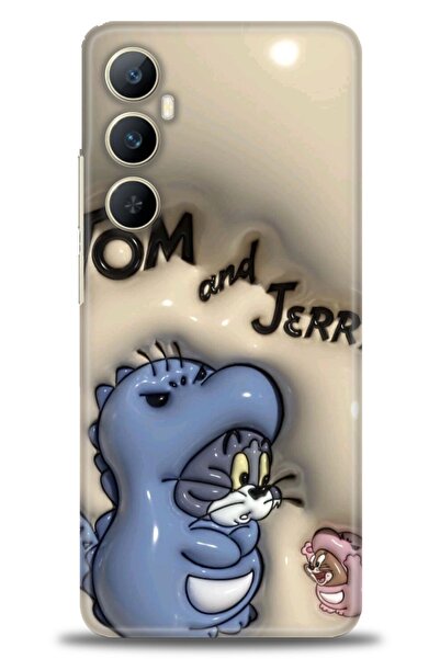 realme حافظة A+ Plus متوافقة مع شبكة الجيل الرابع C65 + واقي شاشة سيراميك غير...