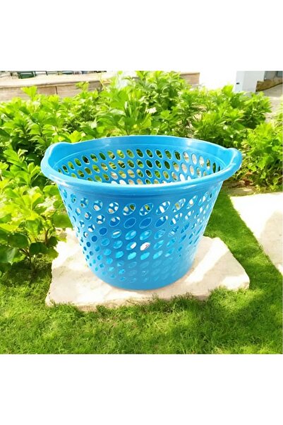 ÇEÇEN HOME Yuvarlak Çamaşır Sepeti Selesi Yuvarlak Desenli