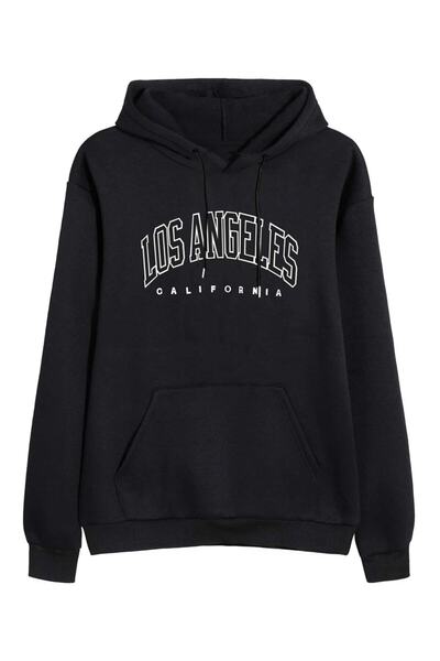 LAPS سويت شيرت بغطاء للرأس كبير الحجم بجيب لوس أنجلوس كانجارو للجنسين