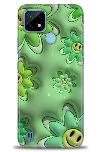 realme حافظة متوافقة مع C21 A+ Plus + واقي شاشة سيراميك غير قابل للكسر - 120