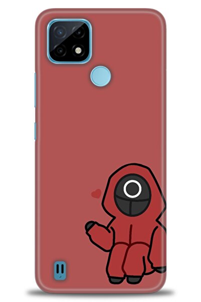 realme حافظة متوافقة مع C21 A+ Plus + واقي شاشة سيراميك غير قابل للكسر - 288