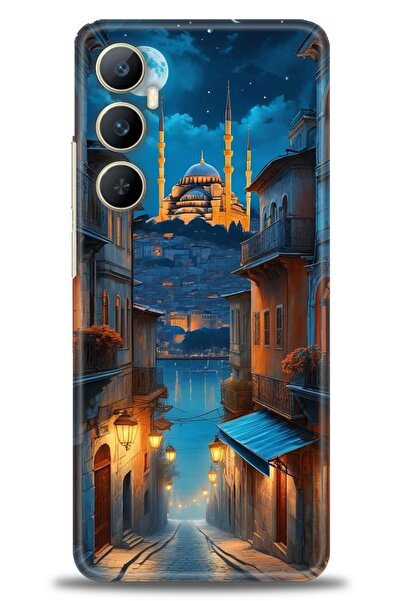 realme حافظة A+ Plus متوافقة مع شبكة الجيل الرابع C65 + واقي شاشة سيراميك غير...