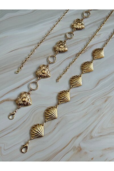 CSR AKSESUAR Kalp -Midye figürlü 2 Adet Vücut & Bel & Elbise & Pantolon & Ete...