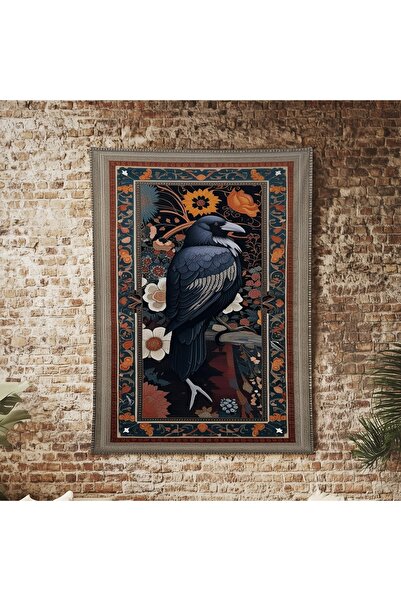 Else Dekor Raven Pattern Wall Cloth Wall Tapestry Wall Tapestry