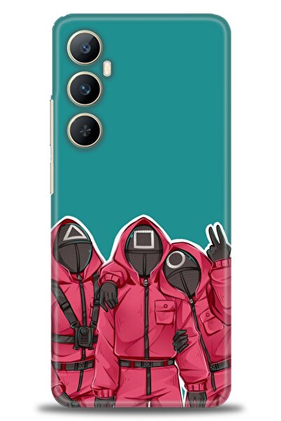 realme حافظة A+ Plus متوافقة مع شبكة الجيل الرابع C65 + واقي شاشة سيراميك غير...