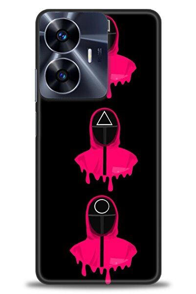 realme حافظة A+ Plus متوافقة مع شبكة الجيل الرابع C55 + واقي شاشة من السيرامي...