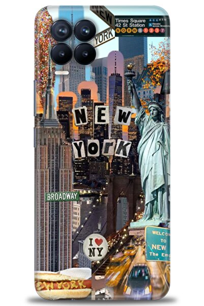 realme حافظة A+ Plus متوافقة مع 8 Pro + واقي شاشة سيراميك غير قابل للكسر - 265