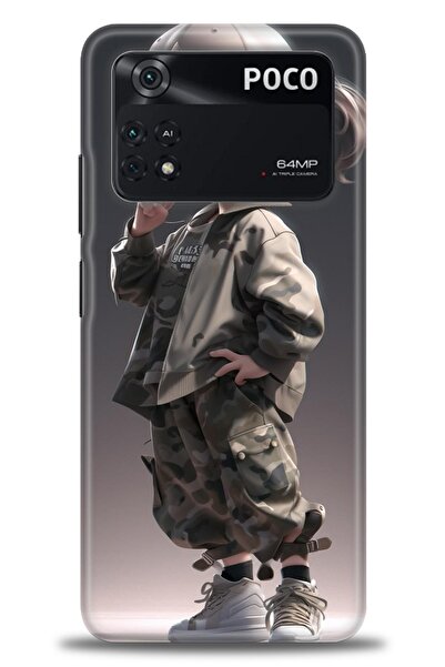 kılıfevreni جراب متوافق مع هاتف Xiaomi Poco M4 Pro 4G A+ Plus + واقي شاشة سير...