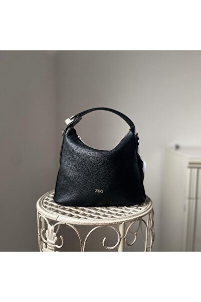 Zea Geanta Cross Neagra Lucrata Manual Piele