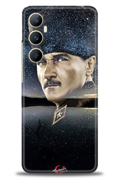 realme حافظة A+ Plus متوافقة مع شبكة الجيل الرابع C65 + واقي شاشة سيراميك غير...