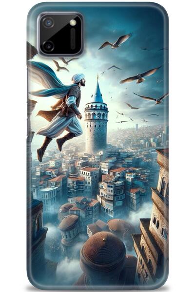 realme حافظة متوافقة مع C11 A+ Plus + واقي شاشة سيراميك غير قابل للكسر - 224