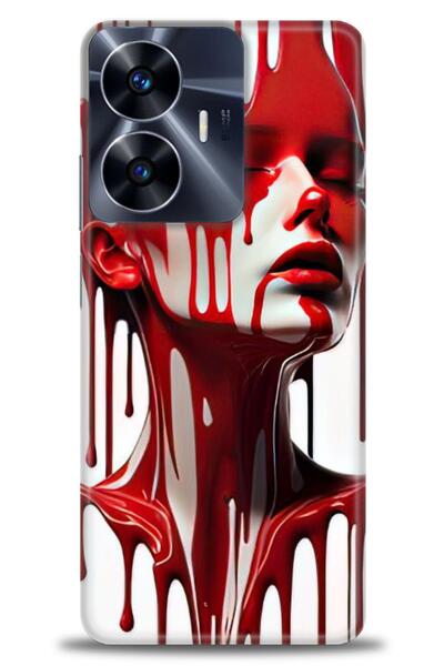 realme حافظة A+ Plus متوافقة مع شبكة الجيل الرابع C55 + واقي شاشة سيراميك غير...