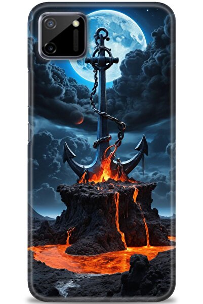 realme حافظة متوافقة مع C11 A+ Plus + واقي شاشة سيراميك غير قابل للكسر - 240