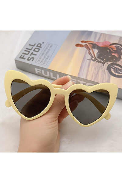 Straight Light Heart-Shaped Bride Gender Party Gender Reveal Glasses Light Ye...