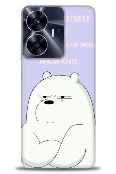 kılıfevreni جراب A+ Plus متوافق مع هاتف Realme C55 4G + واقي شاشة سيراميك غير...