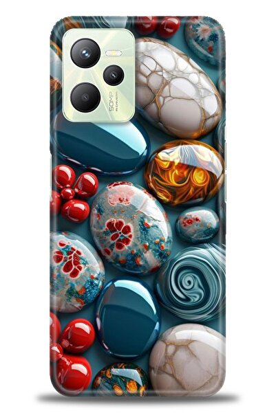 realme حافظة متوافقة مع C35 A+ Plus + واقي شاشة سيراميك غير قابل للكسر - 349