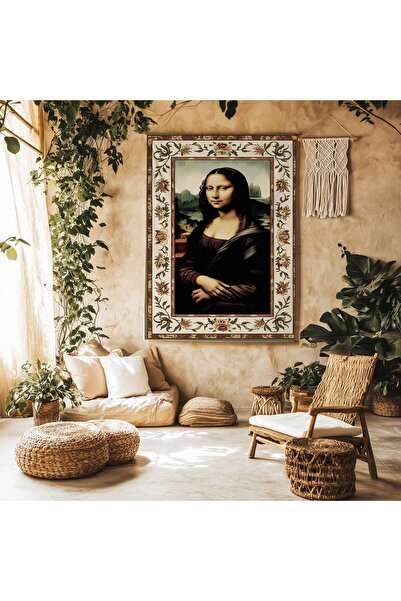 Else Dekor Mona Lisa Patterned Wall Covering Wall Tapestry Wall Tapestry