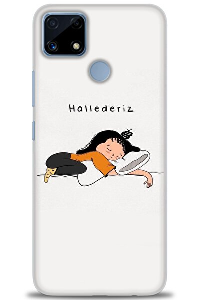 realme حافظة متوافقة مع C25 A+ Plus + واقي شاشة سيراميك غير قابل للكسر - 164