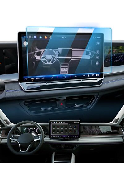 Mobilite واقي شاشة نانو 9H متوافق مع فولكس فاجن تايرون موديل 2024-2025 مقاس 12.9 بوصة للوسائط المتعددة