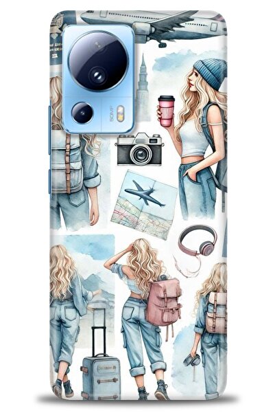 kılıfevreni غطاء متوافق مع هاتف Xiaomi Mi 13 Lite A+ Plus HD مطبوع - غطاء من ...