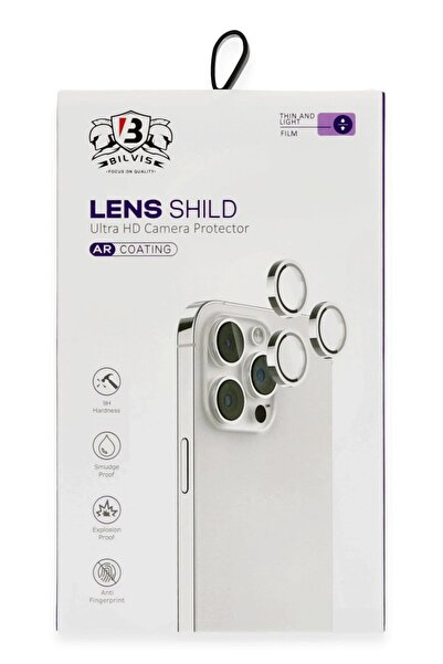OEM iPhone 16 Pro Max Bilvis Titan Camera Lens - Silver-(5796) - Chtbil2790-3049
