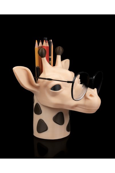 craftopya Decorative Giraffe Design Desktop Organizer - Multi-Purpose Pen Holder and Glasses Holder Stand