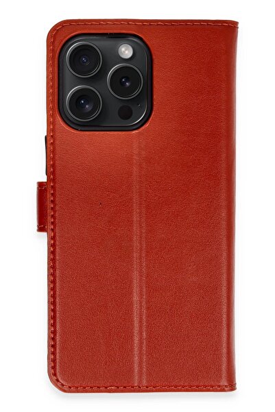 Genel Markalar Iphone 15 Pro Max Kılıf Trend S Plus Kapaklı Kılıf - Kırmızı-(...