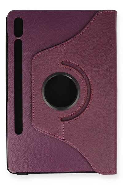 OEM Samsung Galaxy T870 Tab S7 11 Case 360 Tablet Leather Case - Plum-(5796) - Voanfd1369-3582