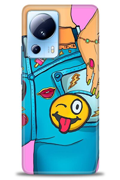 kılıfevreni غطاء متوافق مع هاتف Xiaomi Mi 13 Lite A+ Plus HD مطبوع - غطاء من ...