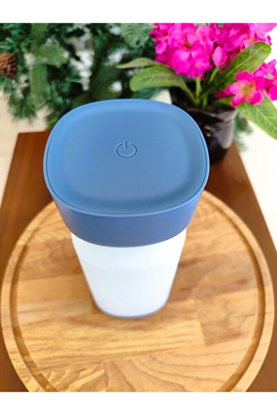 Madame Coco Laila Dokunmatik Abajur - Lacivert - 19x8,2 cm