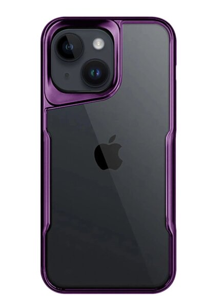 OEM غطاء حماية من السيليكون لهاتف آيفون 15 - بنفسجي غامق - (5796) - ASLPRL4165-5859
