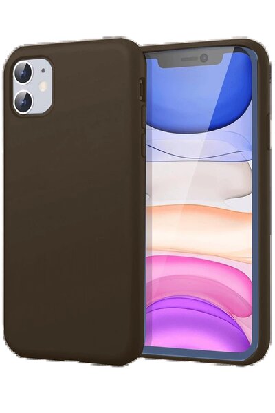 lowell home iPhone 11 Case First Silicone - Brown-(5796) - Loho8982-8046
