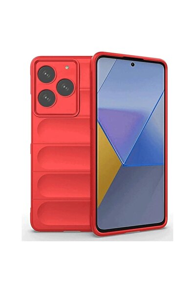 ETC حافظة جنرال موبايل إيرا 50 من السيليكون الأفضل - أحمر-(5796) - MYG7195-9770