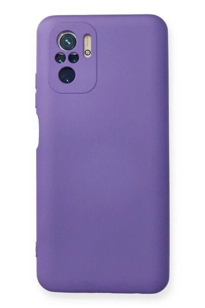 feifei حافظة هاتف Xiaomi Redmi Note 10 من السيليكون المخملي الداخلي - أرجواني-(5796) - VOANFD1167-9968