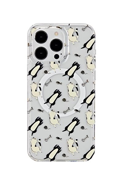 Khayra غطاء تانيا ماج سيف لهاتف آيفون 15 برو ماكس - نمط 4-(5796) - ESZAOC8726-2661