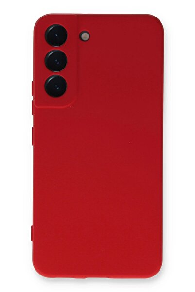 Khayra حافظة سامسونج جالاكسي S23 بلس من السيليكون المخملي الداخلي - أحمر-(5796) - ESZAOC6978-1607