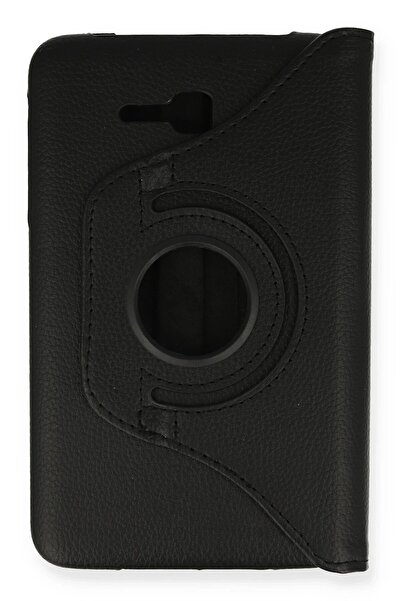 Khayra Samsung Galaxy T110 / T113 Tab 3 Lite 7 Case 360 Tablet Leather Case - Black-(579 - Eszaoc1227-5