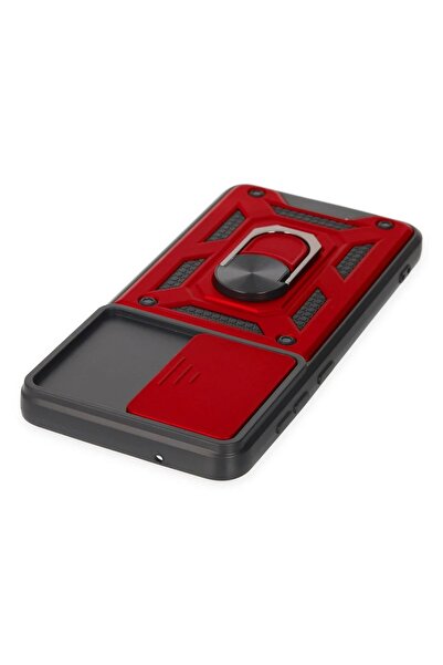 toyigoo Samsung Galaxy S21 Fe Case Pars Silicone with Lens Ring - Red-(5796) - Tygo8923-7209
